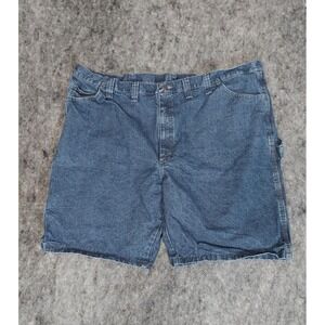 Wrangler Carpenter Shorts Mens‎ 46 Blue Jeans Denim Work Cargo Utility Outdoor